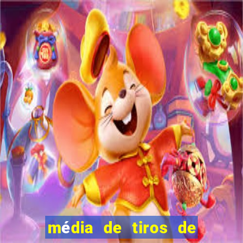 média de tiros de meta por jogo