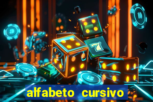 alfabeto cursivo pontilhado para imprimir pdf